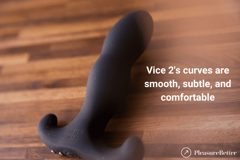Aneros Vice 2 Comfortable Curves for easy insertion, wear, and removal
