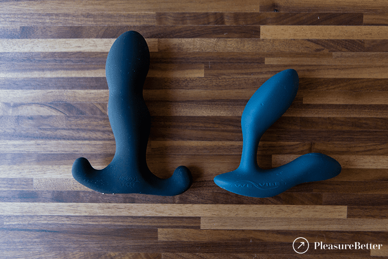 Aneros Vice 2 Design Compared to L-shaped prostate massagers