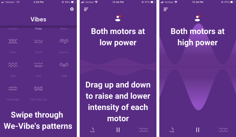 Controlling the We-Vibe Vector in the We-Connect app