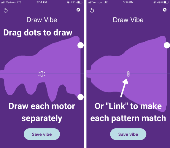Create your own pattern for We-Vibe Vector in app