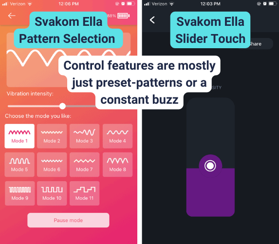Ella Svakom and FeelConnect Features are Limited