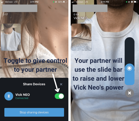 FeelConnect Video Chatting In-App While Controlling Svakom Vick Neo
