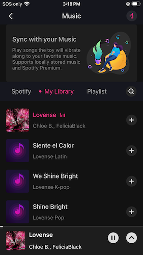 Lovense Ferri Music Mode