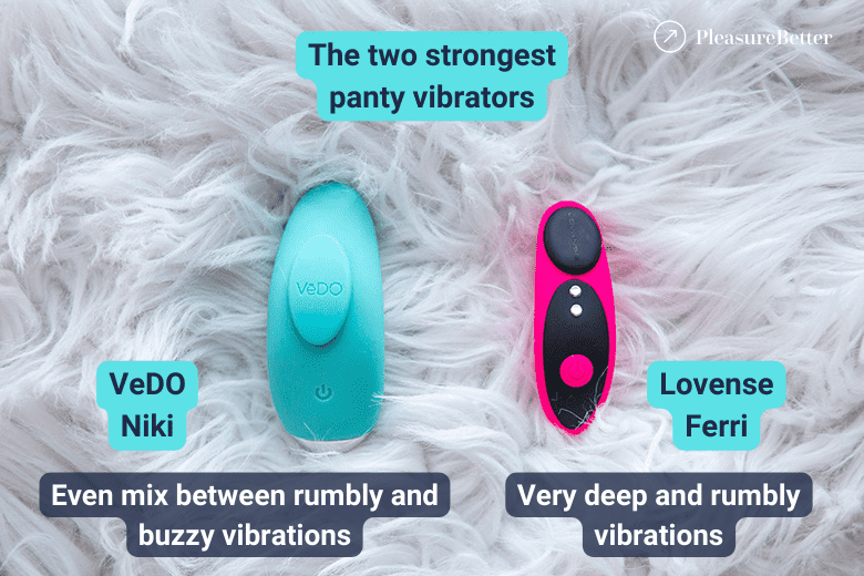 Lovense Ferri and VeDO Niki - two comfortable wearable vibrators