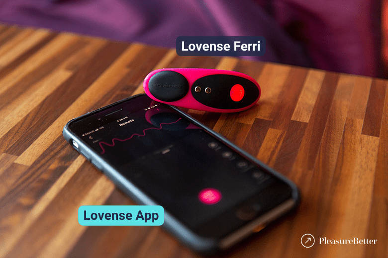 Lovense Ferri with the Lovense Remote app on the main remote screen