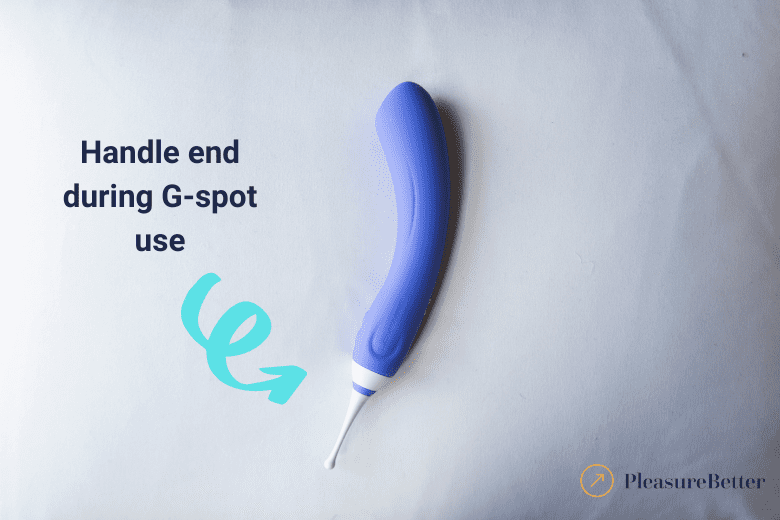 Lovense Hyphy Tip Becomes Handle During G-spot Use