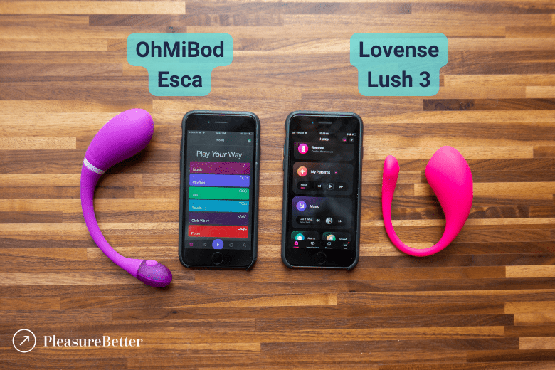 Lovense Lush vs OhMiBod Esca Vibrators and Apps