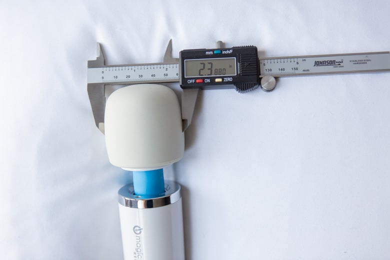 Magic Wand Rechargeable Head With Caliper Measurement Photo