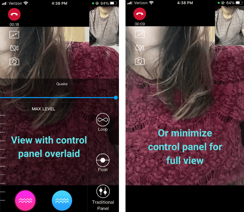 Minimizing Lovense Control Panel During Video Chat