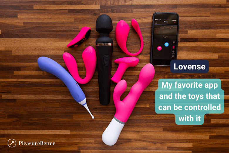 My favorite app (Lovense) with the vibrators it can control