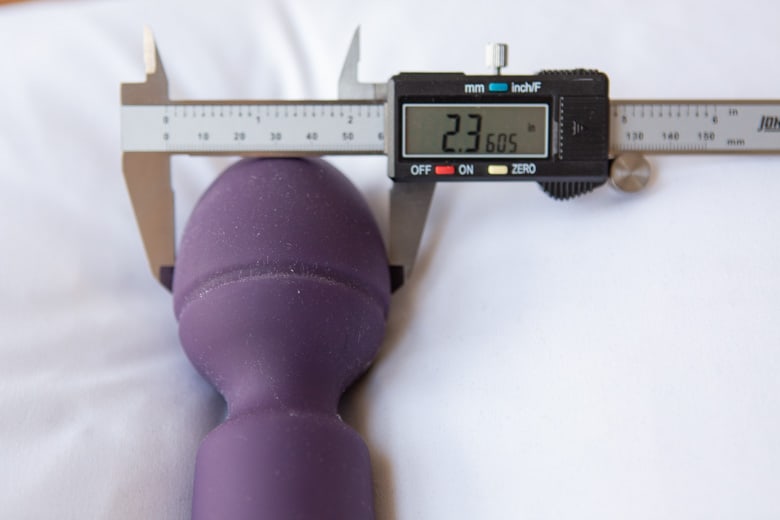 O-Wand Body Massager Head With Caliper Measurement Photo