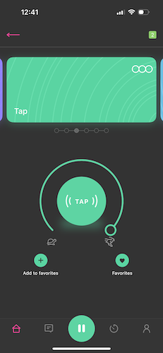 OhMiBod Tap Screen