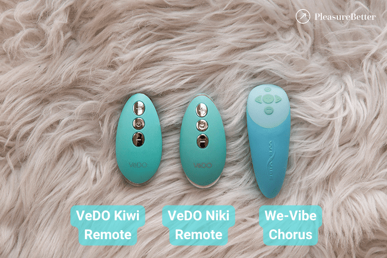 Physical remote controls for the Kiwi, Niki, and Chorus
