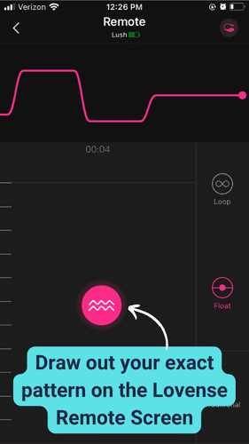 Using the Lovense Remote app to Create Your Own Pattern
