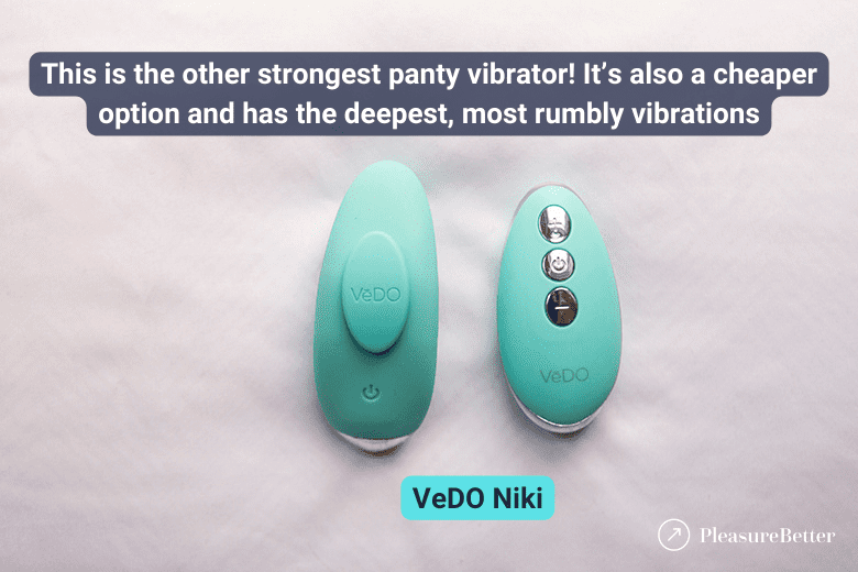 VeDO Niki - Strongest remote control panty vibrator with deep, rumbly vibrations