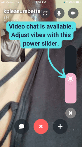 Video Chatting in FeelConnect App While Controlling Svakom Ella Neo
