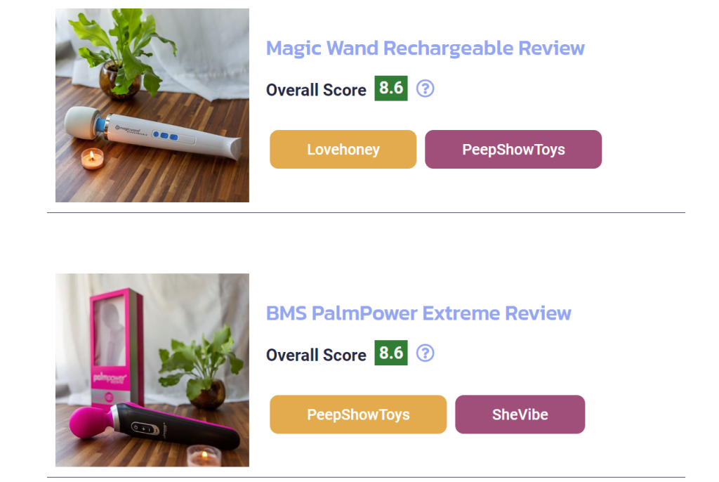 Wand Vibrator Reviews Sorted By Overall Score Featured Image