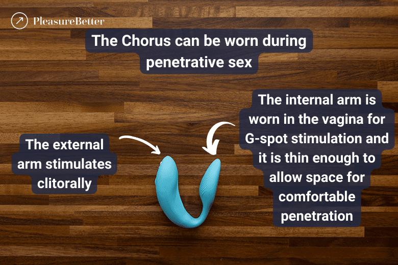 We-Vibe Chorus Internal and External Arms With How They Stimulate