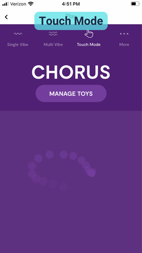 We-Vibe Chorus Touch Mode