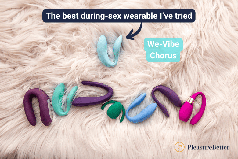 We-Vibe Chorus and other hands-free vibrators during sex highlighting the Chorus as the best