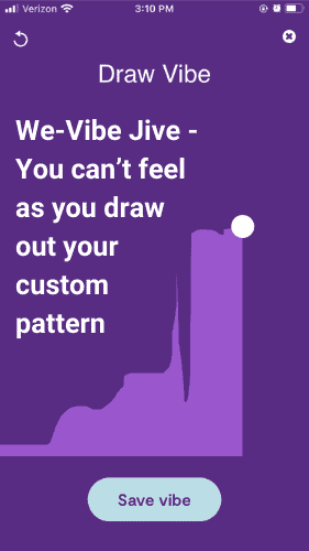 We-Vibe Jive Pattern Creation