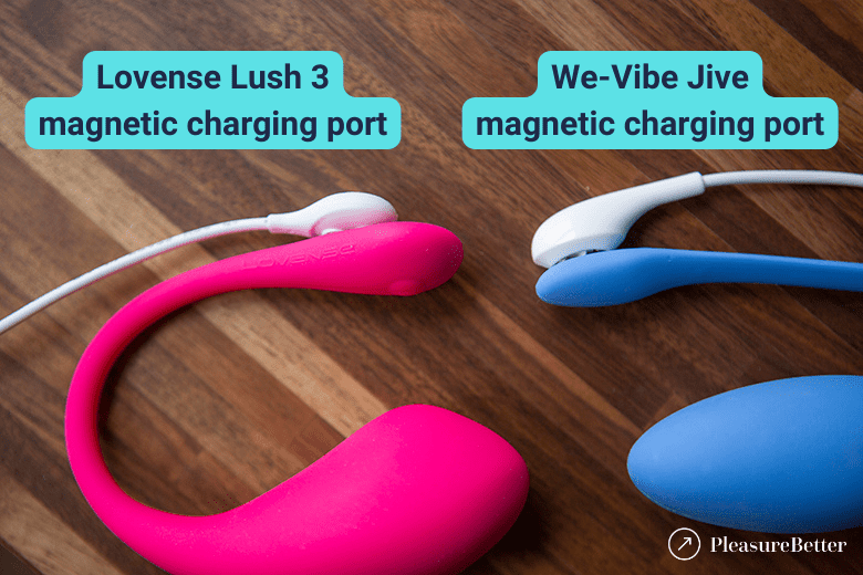 We-Vibe Jive and Lovense Lush Magnetic Charging Cables