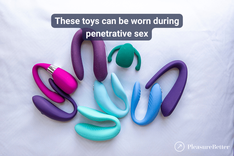 Several of my hands-free vibrators to wear during sex